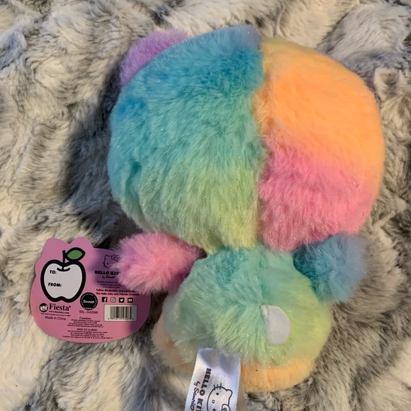 Hello Kitty Pastel Rainbow Bear plush - Picture 3 of 5